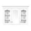 Armoire de salle de bain murale de 40 po avec miroir et tiroirs - Combine un style de rangement tissé qui ajoute une apparence texturée à votre