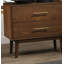 Table de chevet en noyer massif 1Pc Table de chevet en bois massif Nickel