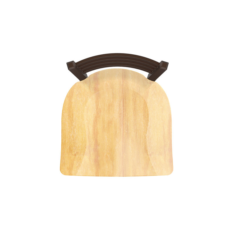 Jackie Side Chair, Bronze, Wood-Natural Maple