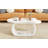 Modern Cloud Coffee Table With 1.5" Thick Tabletop-1389564771
