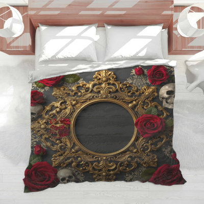 Ornate Gold Frame Comforter