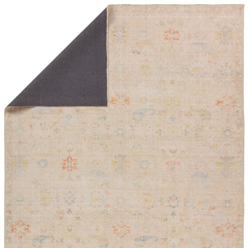  Tapis crème et bleu Aaina BOH30 (10 pi x 14 pi)
