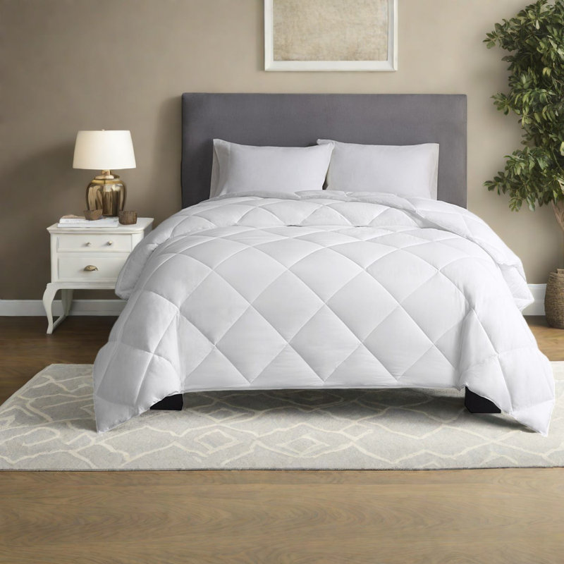 Ensemble de literie en coton blanc de qualité supérieure, édredon hypoallergénique sans plumes pour les nuits froides
