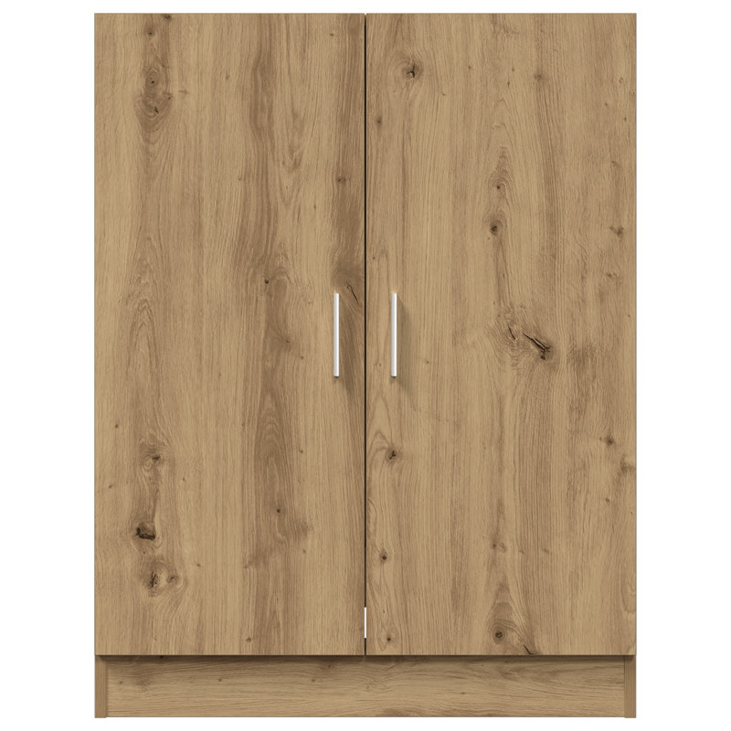 Awab Solid Wood Linen Cabinet, Artisan Oak