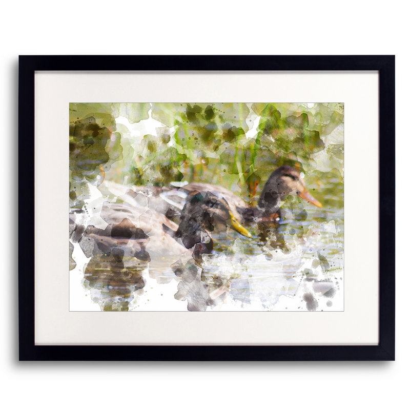 3798 par Chamira Young - peinture encadrée, Papier avec cadre noir, 16" H x 20" W