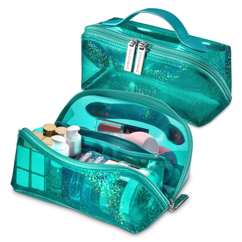 Meleny Plastic Makeup Organizer, Green