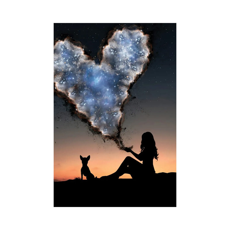 Heart by Abdullah Evindar - Wrapped Canvas Print, 20.32 cm H x 30.48 cm W