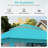 11x11ft Pop-Up Gazebo with Mosquito Netting, Water-Resistant Canopy, UV Protection & Sturdy Steel Frame, Portable Outdoor Gazebo with Carrying Bag for Patio, Backyard, Garden & Deck-Turquoise-110234910