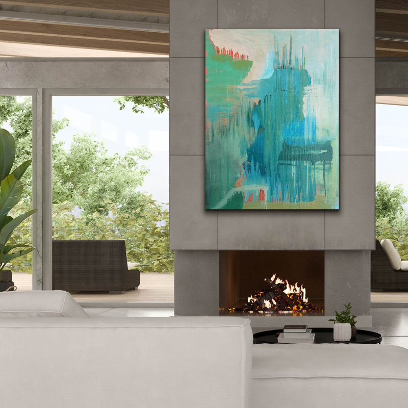 «Substance» par Carolyn O'Neill, art mural sur toile, H 54 po x l 40 po x P 1,5 po