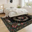 Tapis lavables 6 x 9 pi, tapis d'extérieur doux papillon noir, tapis à poils longs délavés d'inspiration rétro pour le salon, la salle à manger et la chambre à coucher-1830842430