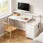 Bureau d'écriture robuste, bureau spacieux, bureau d'ordinateur à deux niveaux