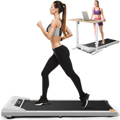 Under Desk Treadmill, 300Lb Capacity, 2.5HP Portable 2 In 1 Walking Pad Treadmill With Remote