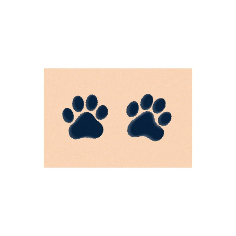 Paw Print Bath Mat, 16 X 24 Inches