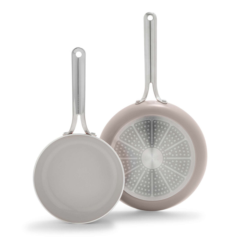 GreenPan Nova 2 Piece Frypan Set, Clay