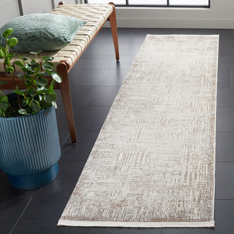 Tapis abstrait Anaylah Performance, Tapis de couloir 2 pi 2 po x 8 pi
