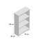 Plevna 115cm H x 75cm W Standard Bookcase-24545556