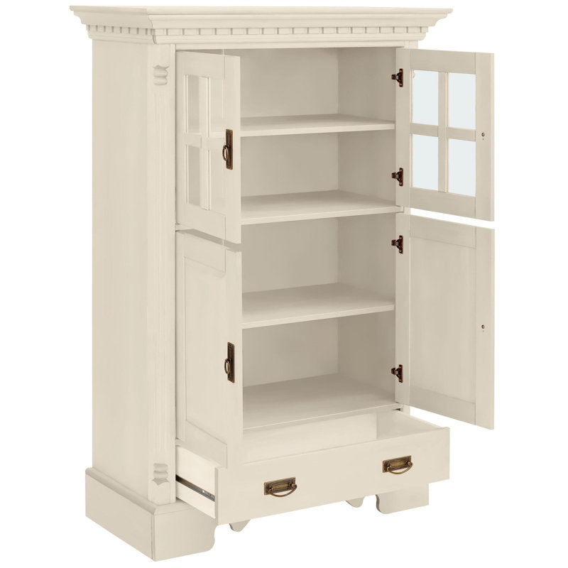 Heitor 102.2cm Solid Wood Sideboard, Cream