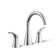 Simplice Widespread Bathroom Sink Faucet, Three-Hole Bathroom Faucet with Clicker Drain, 1.2 GPM