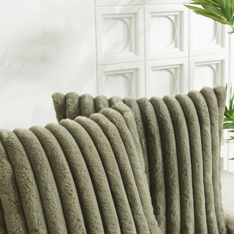 3.5cm cushion cover, Square 18", Olive Green