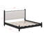 Wood Platform Bed With Upholstered Headboard-965774981-965774987