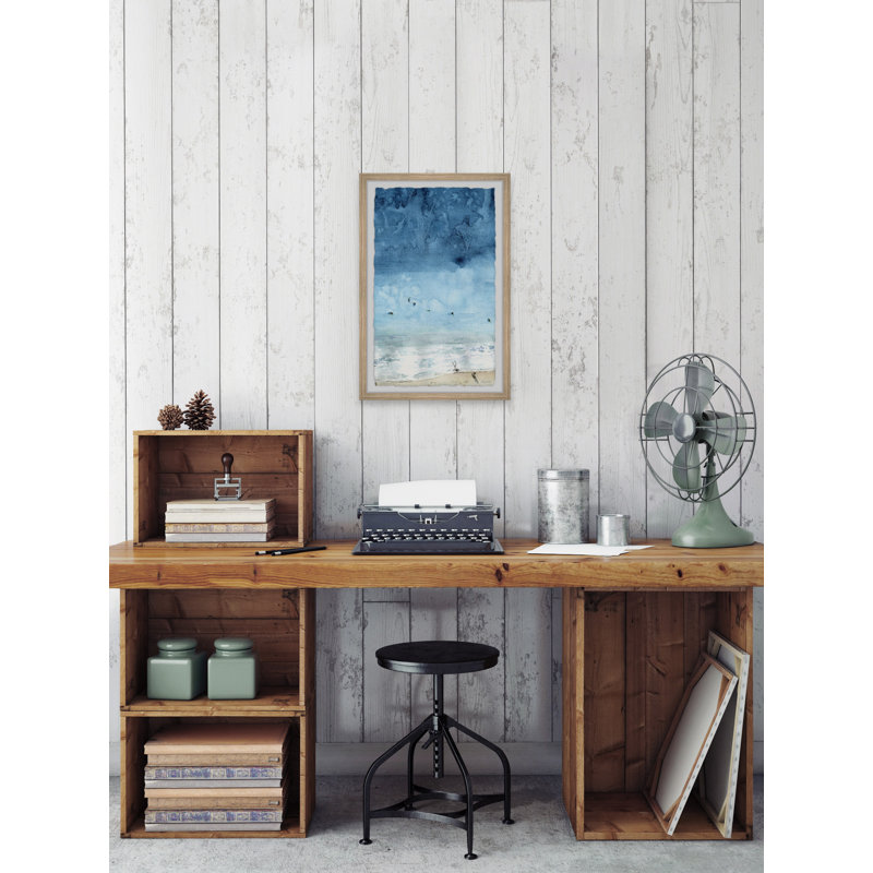 Ocean Coastline - Single Picture Frame Painting, 61 cm H x 41 cm W