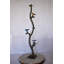 Statue de quatre papillons sur une branche d'arbre en bronze, taille: 7 po x 9 po x H 50 po