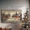 Toile tendue à la chandelle avec galerie de bougies