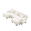 Ensemble de canapé de salon Luxury - canapé surdimensionné en U surdimensionné en chenille blanc-1650206196-1650206198