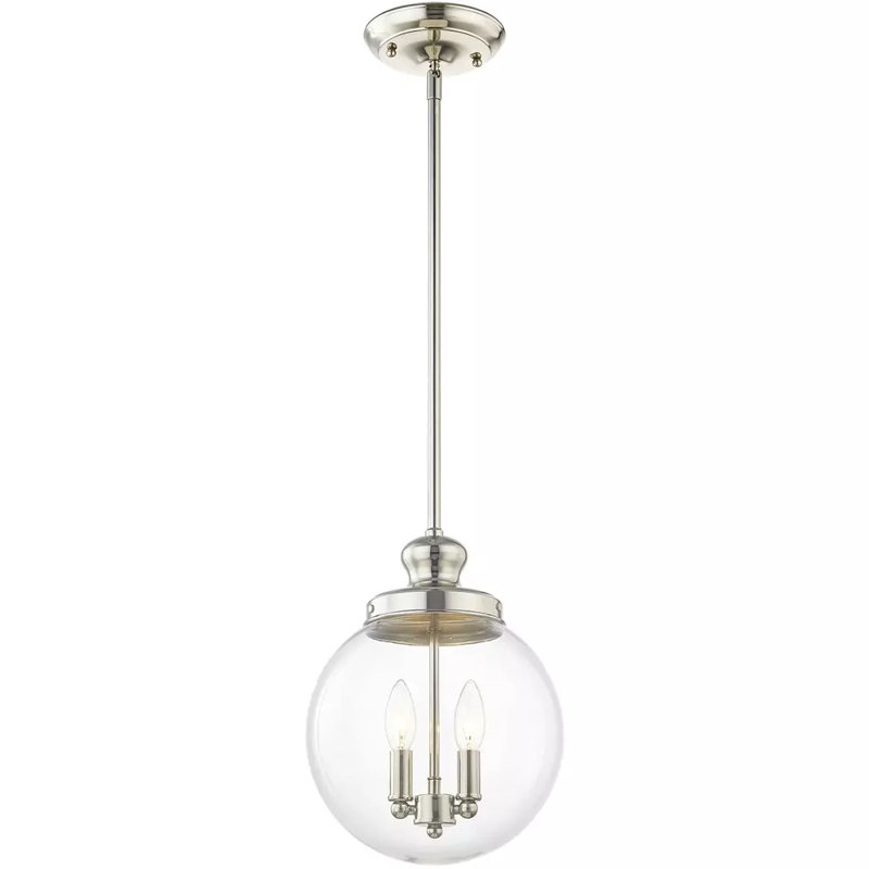 Luminaire suspendu sphère 2 lumières Anly