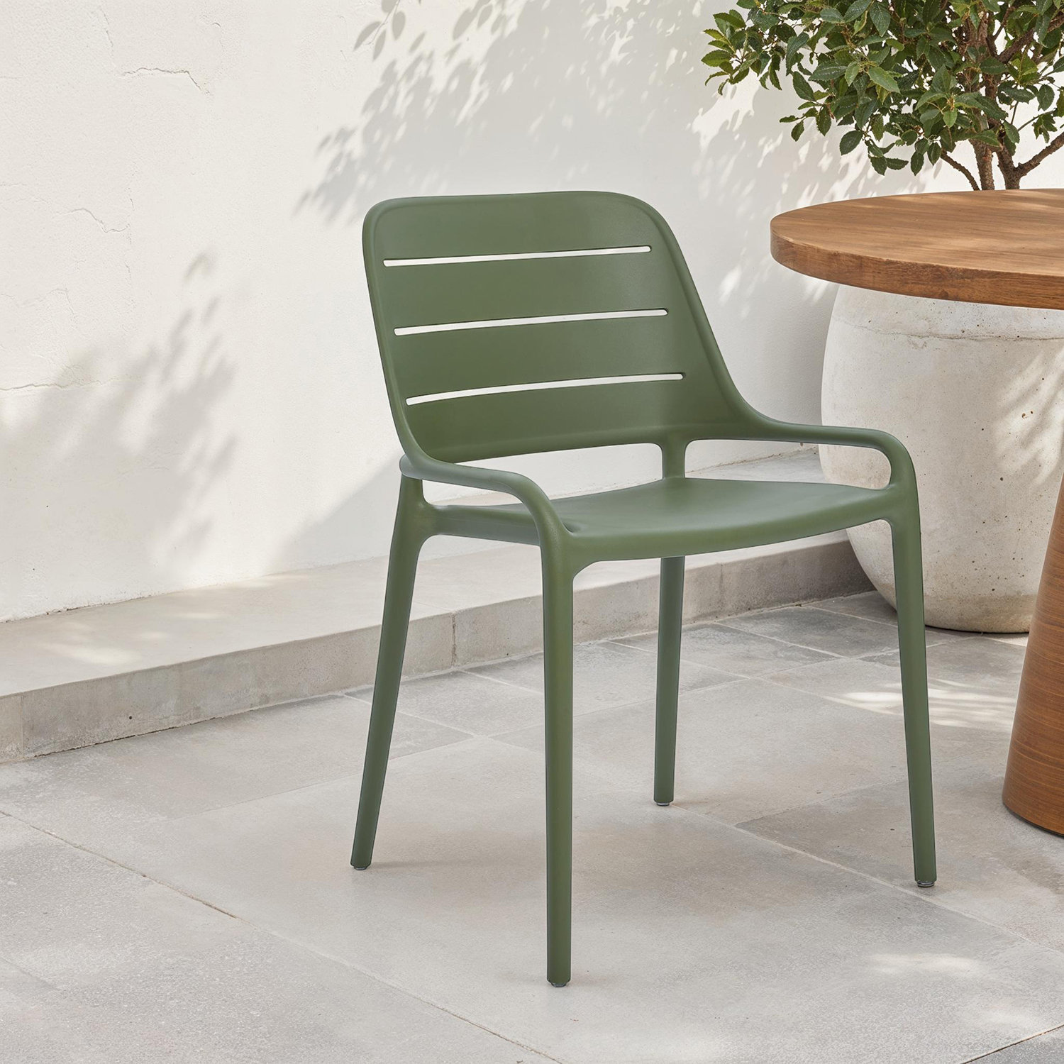 Nohr Dining Armchair, Army Green