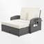Méridienne double en rotin Rober Wicker-2037676841