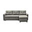 Canapé-lit modulaire en L gris, peu encombrant pour le salon, 3 lits gris,-1969543100