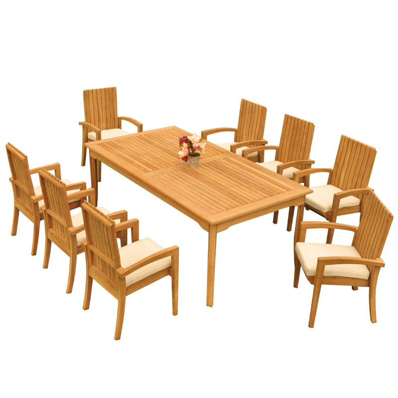 Ensemble repas extérieur pour 6 personnes Wilkinson, H 30,5 po x L 83 po x l 40 po, 10