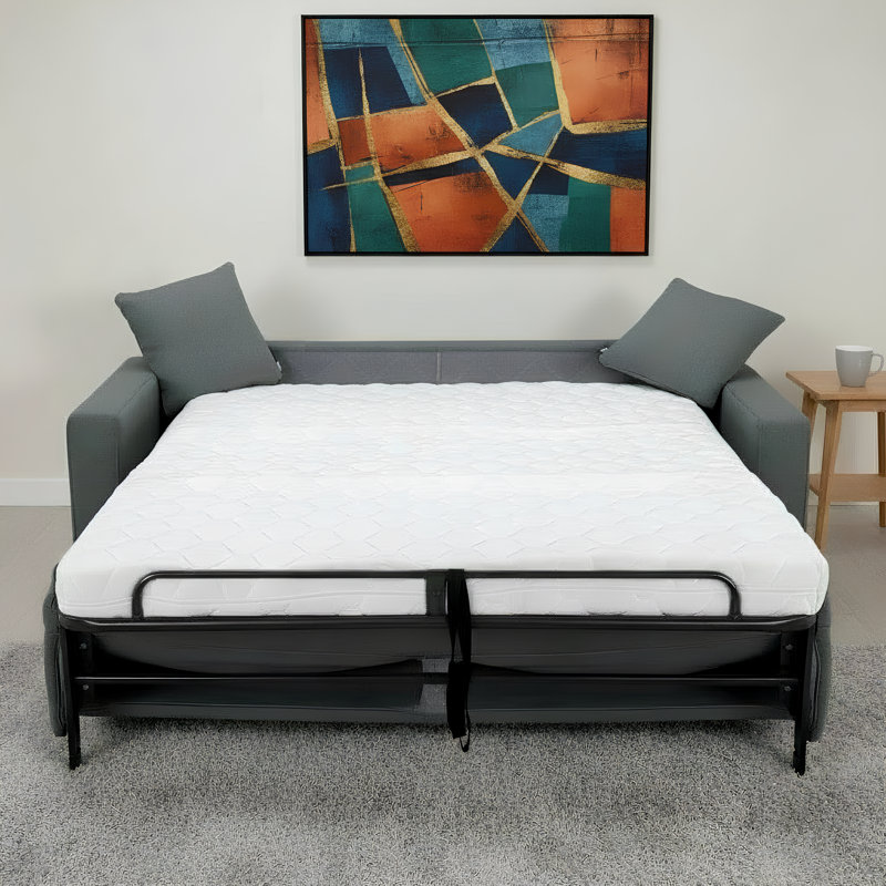 Björgúlfur 81" Italian Stain and Abrasion Resistant Performance Fabric Queen Pull Out Sleeper Sofa Bed