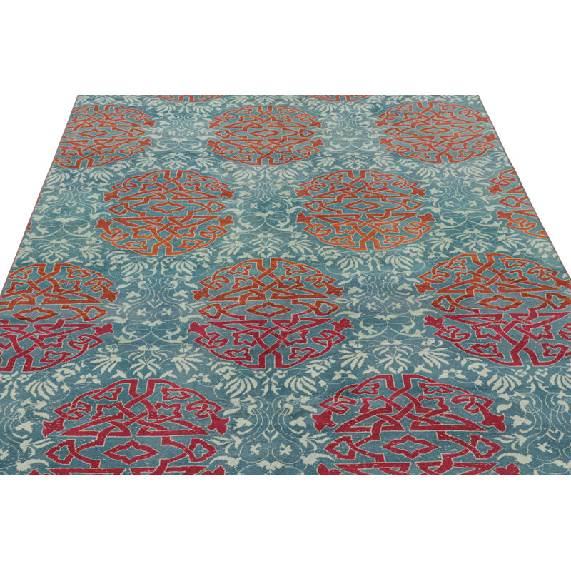 One-of-a-Kind 5'6”x6'9” Hand Knotted Area Rug
