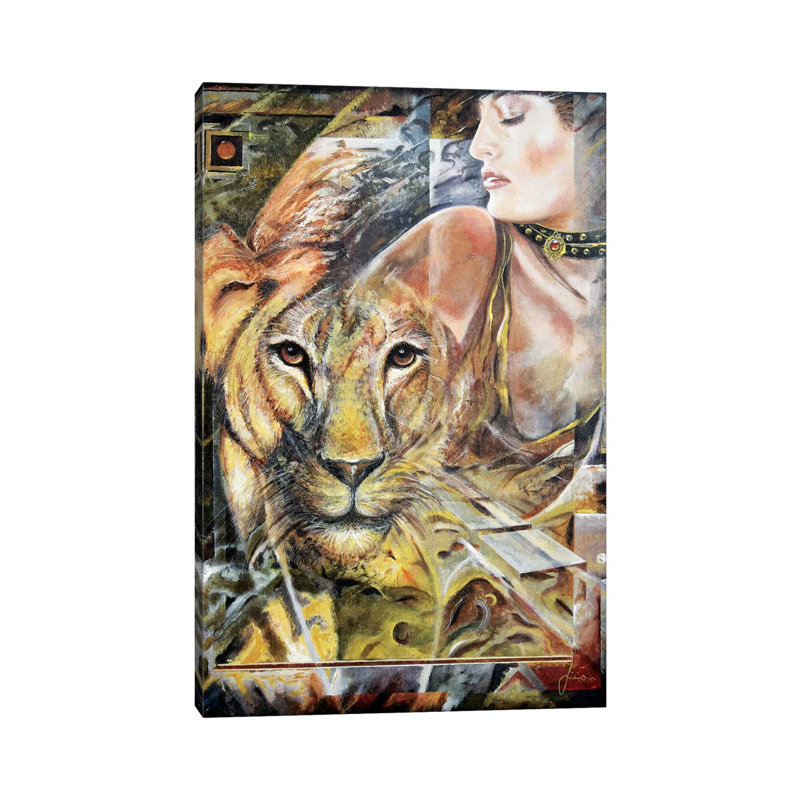 Lioness 1 Piece Wall Art on Canvas