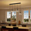 Luminaire suspendu pour îlot de cuisine noir mat 5 lumières Concow-1231151534