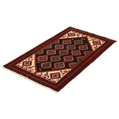 One-of-a-Kind 3'5" X 6'6" New Age Wool Area Rug in