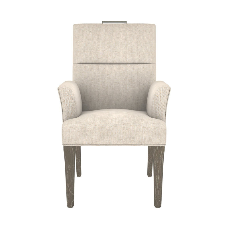 Thom Filicia Home Fabric Tight Back Arm Chair, Hampton, Nomad Sand