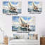 Sailboat In The Wind I - Coastal Metal Wall Decor Set