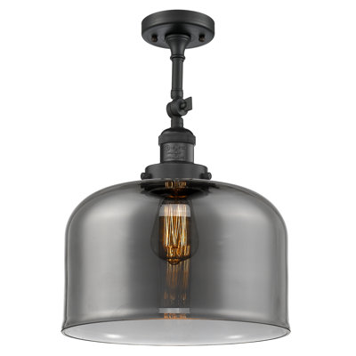 Temescal Glass Semi Flush Mount