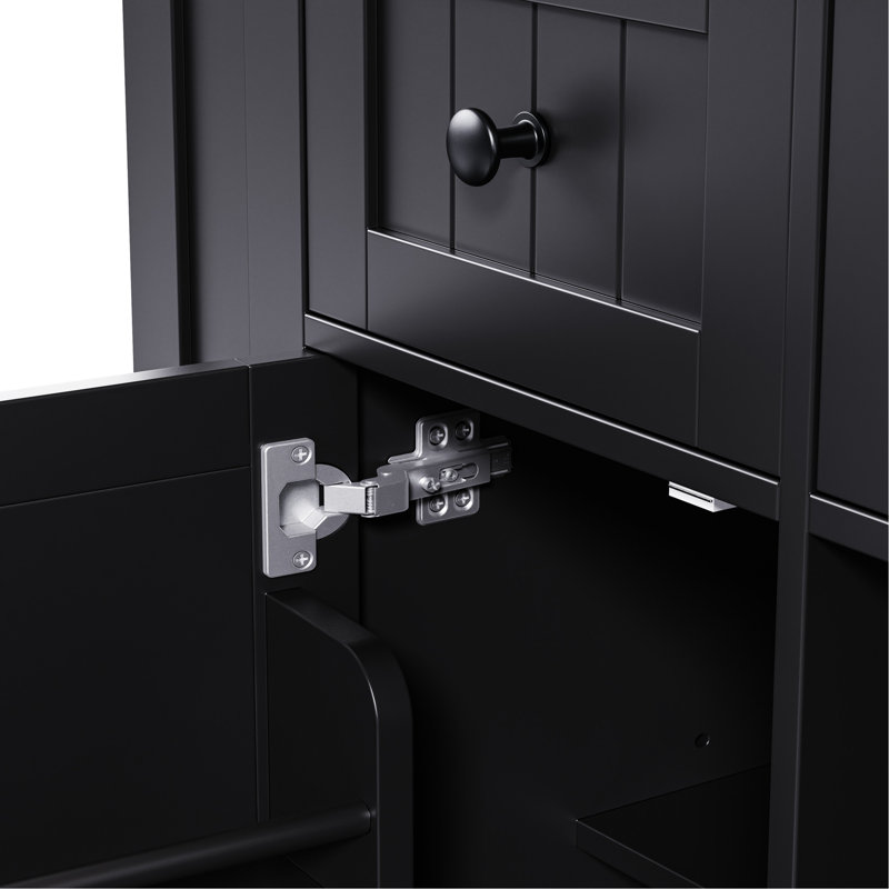 53Inch Kitchen Island Storage With 2 Stools, Power Outlet, Internal Rack, Drop Leaf, 5 Side , 3 Drawers, For Graceful Spaces, Black Classic Areas,