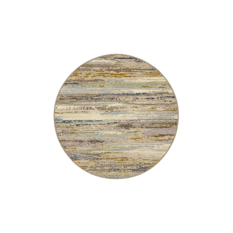 Woven Washable Carpet In Wicker Tones Troyanek, Runner 2'6" x 6'7"