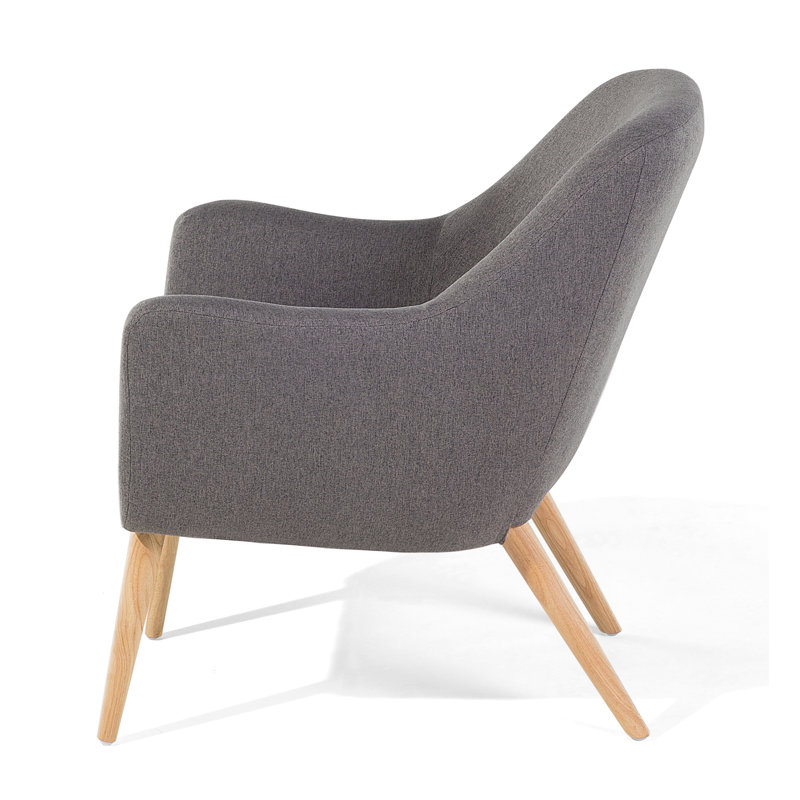 Desmond Upholstered Armchair, Grey, Brown