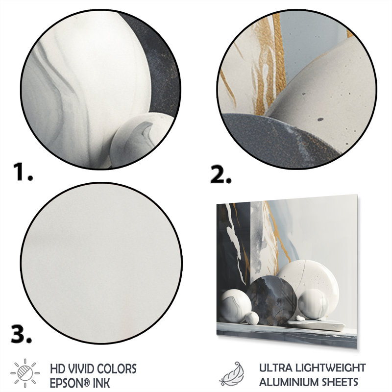 Modern Abstract Wall Decor on Metal, 23" H x 23" W x 1" D