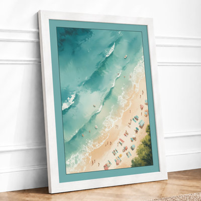 Beach From Above Coastal - Print