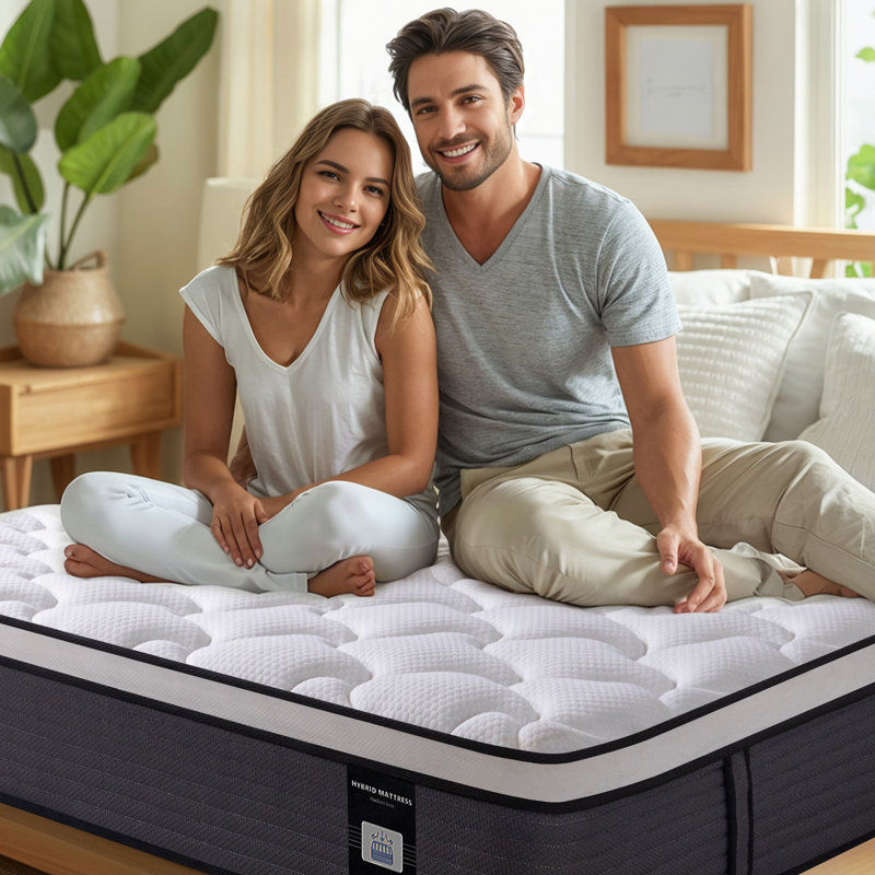 Meith 12" Plush Memory Foam Hybrid Mattress in a Box, OEKO-TEX® Certified, 12", Full