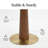 33.5'' Sintered Stone Solid Wood Round Dining Table-1318367928