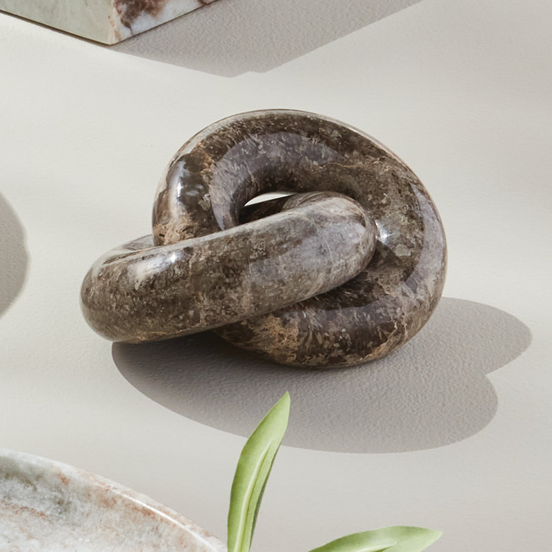 Sierra LINKED MARBLE RINGS SCULPTURE
