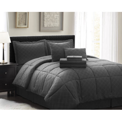 10-Piece Pre-Washed Microfiber Comforter Bed-in-a-bag